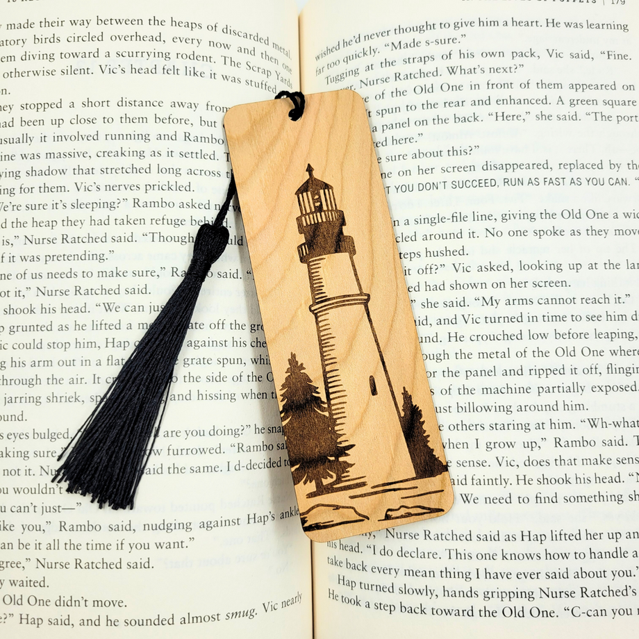 Bookmark - Lighthouse - Birch wood Bookmark - Lighthouse - Birch wood