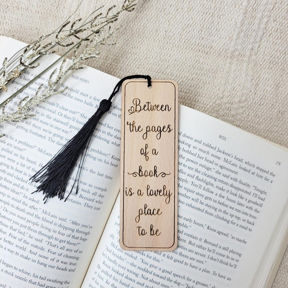 Teacher Quote Desert Engraved Wood Bookmark