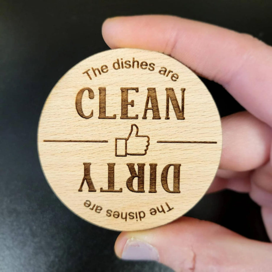 Clean/dirty dishwasher magnet – Bumble and Birch - Stationery and