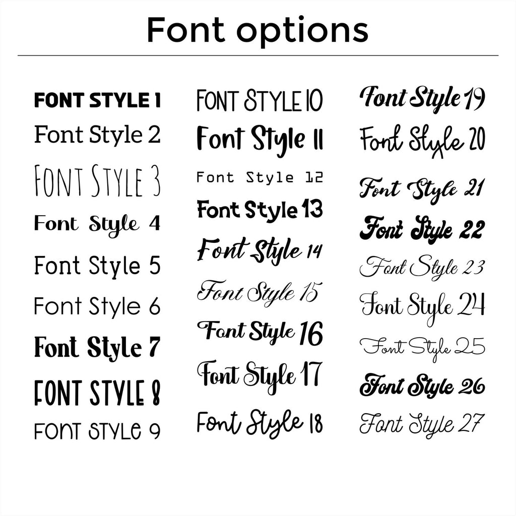 Journal font options