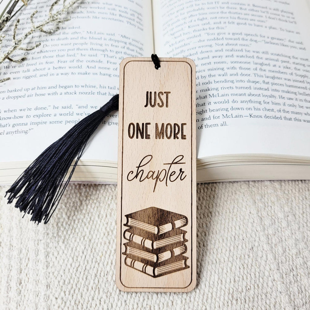 Just one more chapter bookmark with tassel