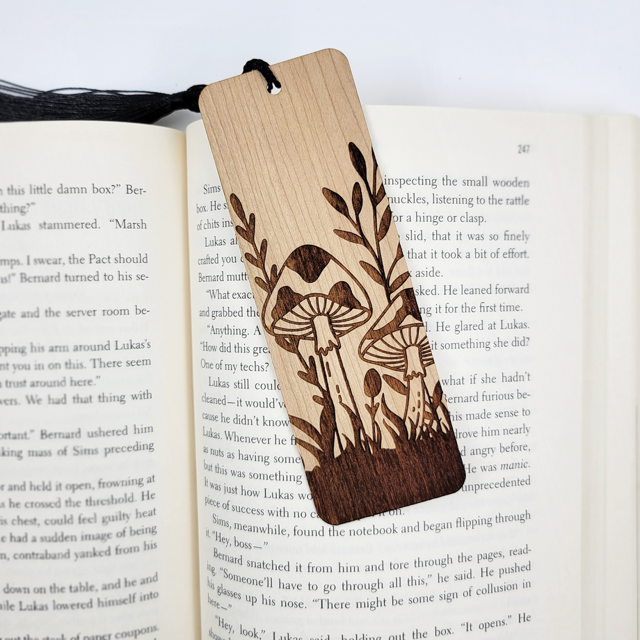 No shelf control wooden bookmark – Bumble and Birch - Stationery