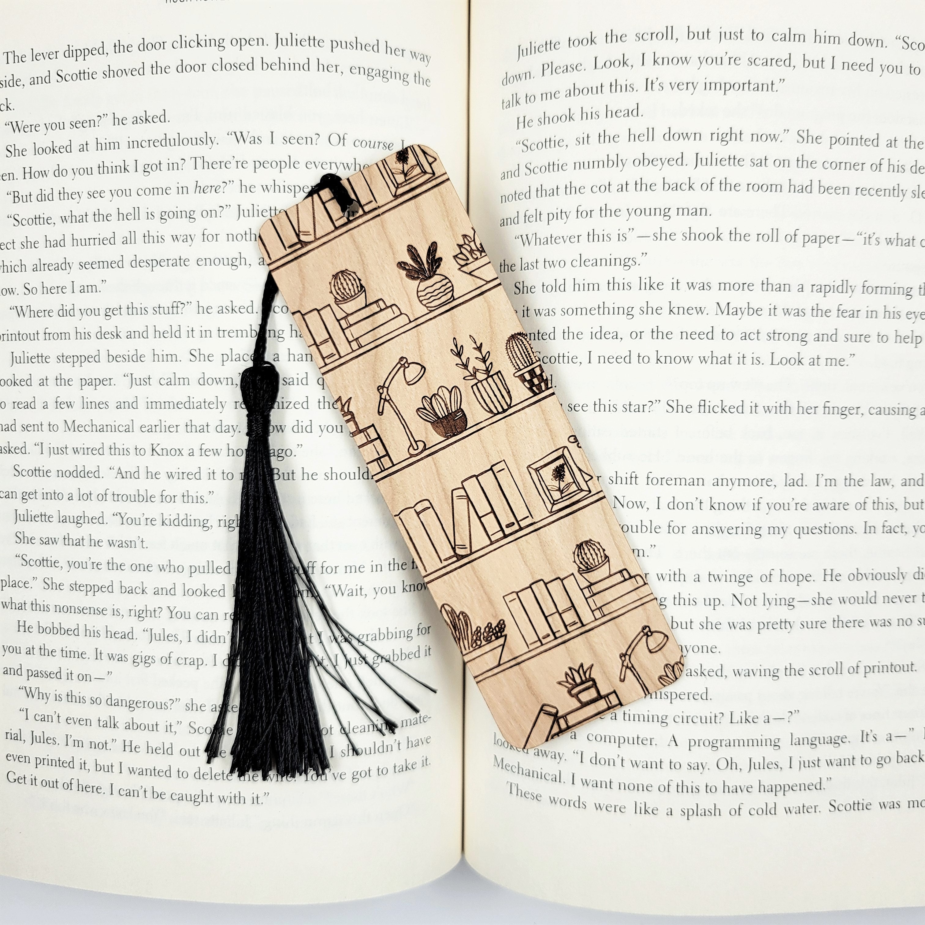 No shelf control wooden bookmark – Bumble and Birch - Stationery